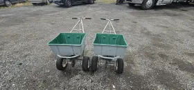 101186 Lesco High Wheel Push Spreader With Manual Deflector