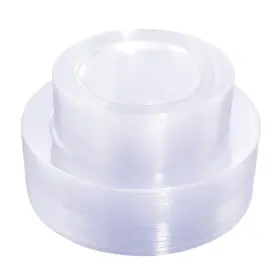 B095l75d1r Liacere 120-piece Clear Plastic Plates 10.25in Dinner Dessert Party