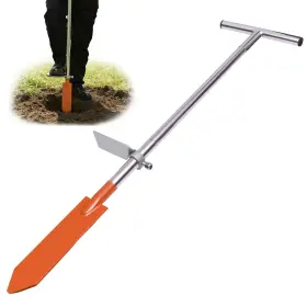 Zzqpro25 Lichtund Dibble Bar Planting Tool With Foot Pedal Sturdy Construction Tree B