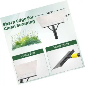 28qpcc-hz-4jie Lilyvane Garden Flat Shovel Scraper 60 Inch Long Multifunctional Cleaning Shov #2