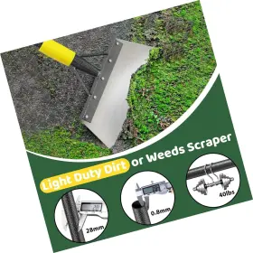 28qpcc-hz-4jie Lilyvane Garden Flat Shovel Scraper 60 Inch Long Multifunctional Cleaning Shov #3