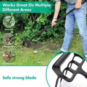 Lilyvane 696584728104 Stirrup Hoe And Cultivator Heavy Duty Scuffle Garden With 73inch Adjustable #3