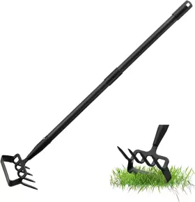 Lilyvane 696584728104 Stirrup Hoe And Cultivator Heavy Duty Scuffle Garden With 73inch Adjustable