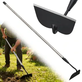 Mxct-hjk-ys-4jie Lilyvane Garden Hoe For Weeding Heavy Duty Draw Tool 66 Inch Black