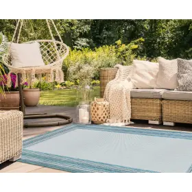Liora Manne 087215547735 Carmel Indoor/outdoor Power Loomed Synthetic Blend Low Profile Area Rug - Tra