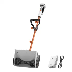 Litheli 740907586602 Cordless Electric Snow Shovel 20v 12-inch Thrower With Adjustable Auxil