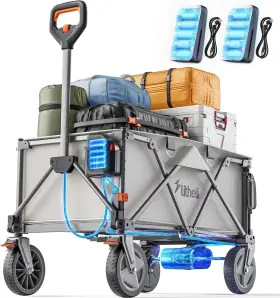 U20hw01-0a211 Litheli Collapsible Wagon Cart With Wheels Foldable 200l Heavy Duty 8 Inch A