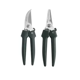 Hc-gw802 Livingo 7.5 Inch Garden Pruning Shears Set Stainless Steel Straight And Curved