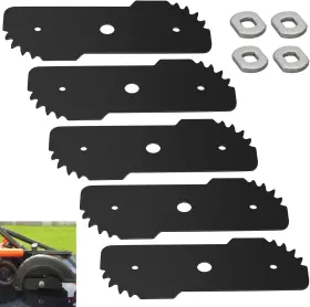 Lzw-cm4-5 Lizewei 5 Pcs 7-1/2-inch Edge Hog Heavy-duty Edger Blade Compatible With Black