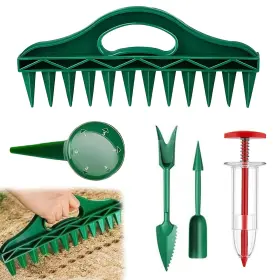 Rsp001 Ljcoow 5 Piece Seed Spreader Set 2025 Upgraded Dispenser 12-hole Digger S