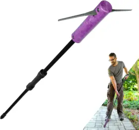 Bcl2p  Llc Bicrackie Stand-up Paver Crack Weeding Tool With 60 Inch Steel Pole Blade Wit