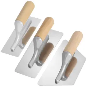 Lnrueg 752870966145 3 Pcs Drywall Trowel Flat Finishing Polished Venetian Masonry Set Wit