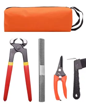 Loaged 339036137185 8 Inch Farrier Hoof Tool Kit 5 Piece Mini Rasp File Goat Pig Equine Met
