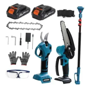 14mshy-f40-c Lofinku Electric Pruner Kit For Tree Trimming And Garden Maintenance 3-in-1 Blue