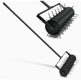 Loninak 716151394294 16 Inch Lawn Aerator Heavy Duty Rolling Tool Manual Yard