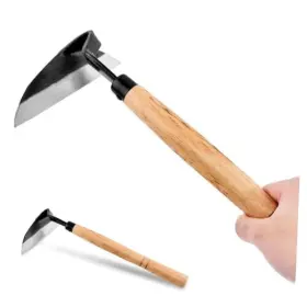 Lovarisse 22440717 Japanese Weeding Sickle 13inch Professional Hand Weed Wood Color