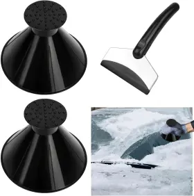Scrapers01 Lpznuyvc 2pcs Ice Scrapers For Car Windshield Magical Scraper 2 In 1 Multifunct