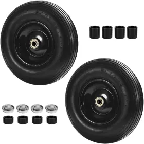 Ltnicer Tire 4.00-6 2-pack Wheelbarrow Tires 13 Inch Pneumatic And Wheel With 5/8