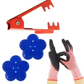 Lufox 716852045976 4pcs Rose Stripper Thorn Remover Tool Kit And Leaf Stripping Tool