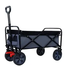 600d Lycvki 747495981581 3 Cu. Ft. Steel Frame Garden Cart With Oxford Fabric - 250 Lbs. Capacity