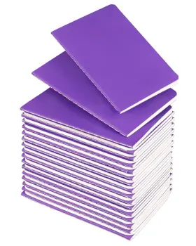 B0bnnfmd7z Lzerking 36-pack Mini Pocket Journal Notebooks 3.5x5.5 Inch Purple - 60 Pages Each