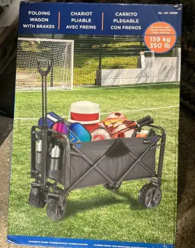 1654593 Mac Sports Xl Folding Wagon With Brakes Maximum Load 350 Lb #1654593