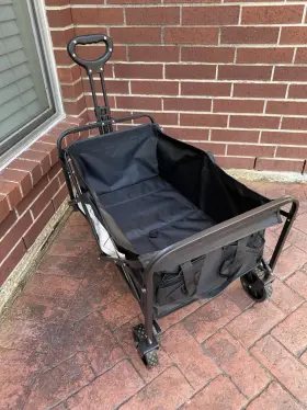 Mac Sports 886237025098 Collapsible Folding Outdoor Garden Utility Wagon Cart With Table