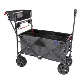 Mac Sports 886237027726 300lb Capacity Push Wagon With Wheels Handle And Basket - Grocery Heavy Duty