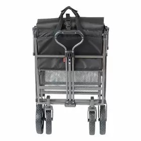 Mac Sports Mac-dd-106-black Double Decker Wagon Black - Collapsible Outdoor Utility Garden Cart #3