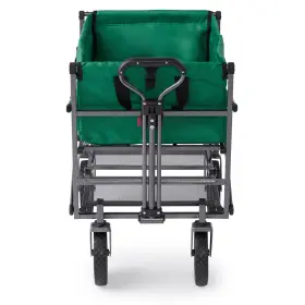 Mac-dd-108-green-u-b Mac Sports Heavy Duty Double Decker Collapsible Yard Cart Wagon Green Used #2