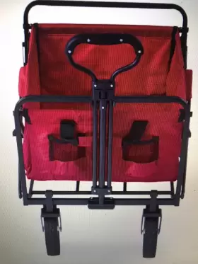 Mac-wtc-109-red Mac Sports Wagon Cart Red Collapsible Folding Outdoor Utility Garden Camping #2