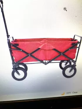 Mac-wtc-109-red Mac Sports Wagon Cart Red Collapsible Folding Outdoor Utility Garden Camping #3