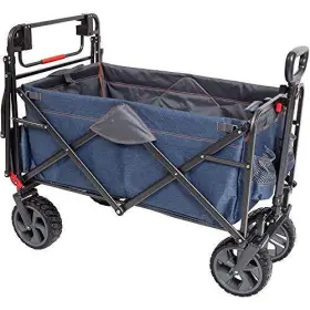 Wpp100 Mac Sports 300lb Capacity Push Wagon With Wheels Handle And Basket - Grocery