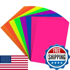 B0flpgbh1j Magecubiku Colored Copy Paper 8.5x11 Inches 140 Sheets 20 Lb/80gsm 7 Colors Neon