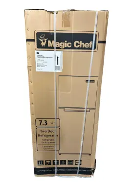 Magic Chef 665679007288 7.3 Cu. Ft. 2-door Mini Fridge In White With Freezer Local Pickup