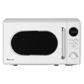 Mc77cmw Magic Chef Free Shipping 0.7 Cu. Ft. Retro Countertop Microwave In White