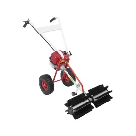 37.7cc Mahugde 756383435235 Gas Power Hand Held Lawn Sweeper 2.3hp 4-stroke Artificial Turf Sweepe