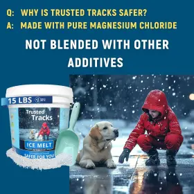 Icemelt-15 Malkit Ice Melt Pet Safe 15 Lbs Premium Snow Melter Pure Magnesium Chloride #3