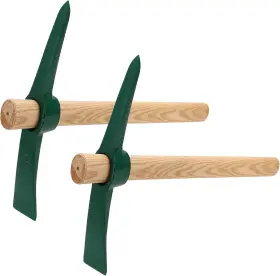 Manchap 313057637670 2 Pcs 17.7 Inch Garden Pickaxe Mattock Small Pick Axe Tool With