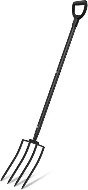 4-tines Manxrkui 313052061029 Pitch Fork For Garden Heavy Duty Pitchfork With Metal Handle 45 Inches