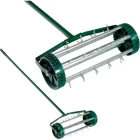 Maocao Hoom 744759099853 Heavy Duty Rolling Lawn Aerator Rotary Push Tine Spike Soil Gardeni