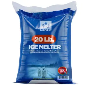 Maple99 810147439416 Ice Melt Safer For Concrete -20 Lb Bag Snow Salt And