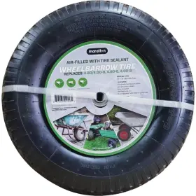 20246-s Marathon 4.80/4.00 - 8 Inch Wheelbarrow Tire With Air Filled Sealant