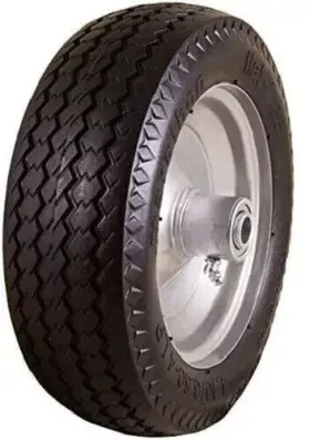Marathon 813117000142 4.10/3.50-4 Inch Flat Free All Purpose Utility Tire On Wheel 4 Centered