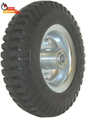 00026n Marathon Industries 2.80/2.50-4 Inch Narrow Width Flat Free Hand Truck / Utility Cart Tire On W