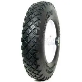 00047 Marathon Industries 4.80/4.00-8 Knobby Tread Flat Free Wheelbarrow Tire - 6 Inch