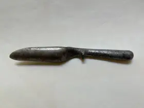 944413 Masta Struk Rare Vintage Narrow Cast Aluminum Garden 9 Inch Trowel England #3