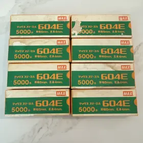 604e Max Co Ltd Staples For Ht-a Ht-b Or Ht-v Tapener Agricultural Plant Tying Use