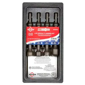 Mayhew B07hl7mb1j Tools 32024 Pneumatic Hammer 4-piece Specialty Set Black Oxide Finish