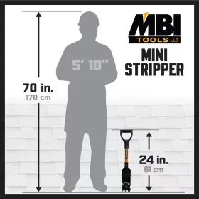 Mbi 313050178156 24 Inch Mini Shingle Stripper Roof Shovel 4-pack #3